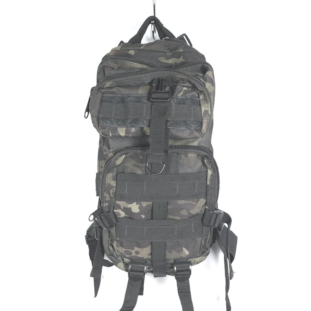 17" Tactical Backpack Pack Universal Green Black Camouflage Assault Field